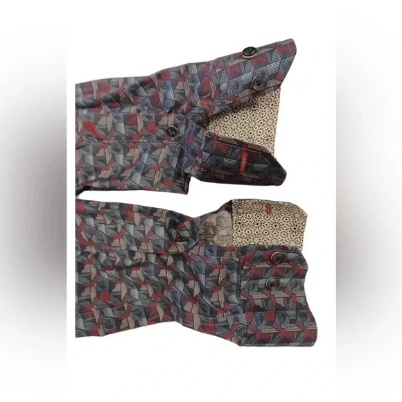 Daniel Hechter Non Iron  Long Sleeve Button Down Shirt Size Large - Picture 4 of 9